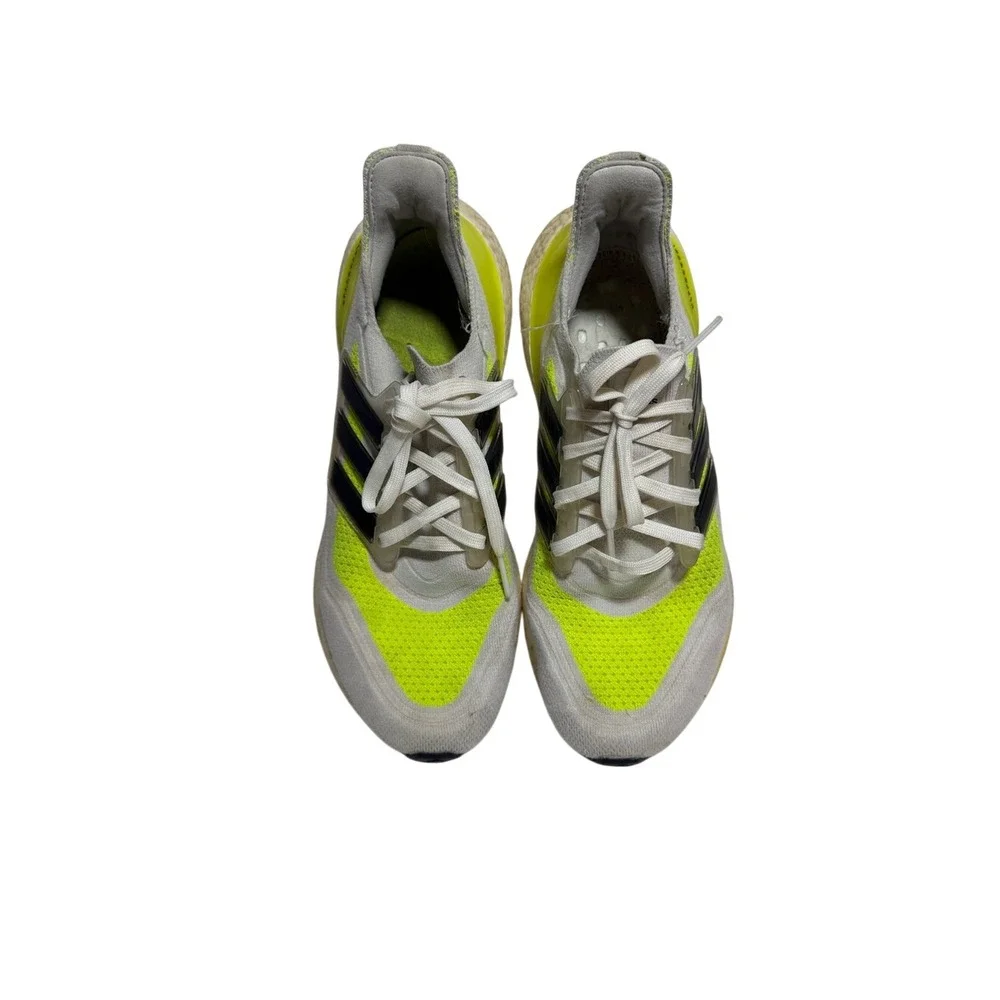adidas Colorblock Lace-Up‎ Mesh Yellow/White/Black Running Sneakers Men's